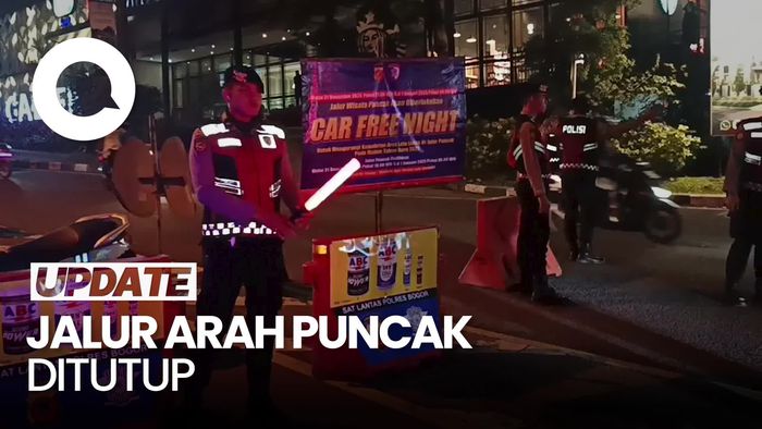 Video: Jalur Simpang Gadog Puncak Bogor Ditutup, Ada Car Free Night