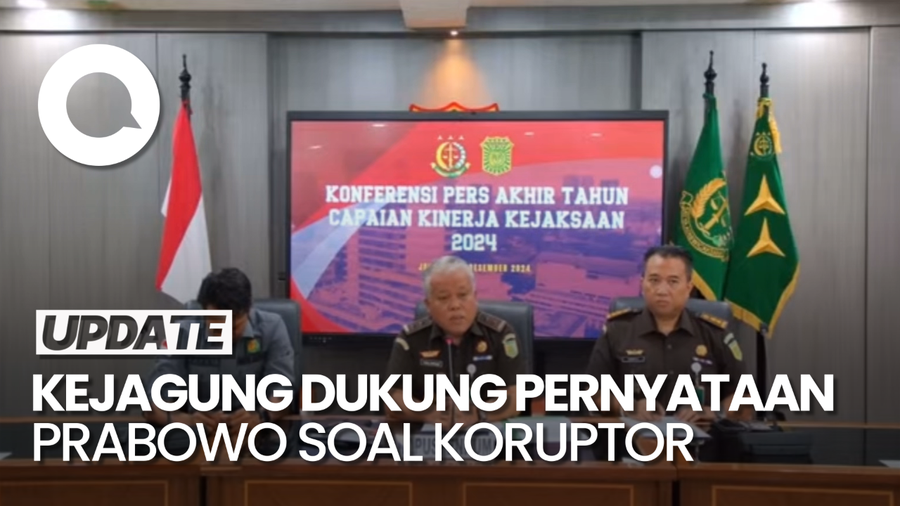 Video: Kata Kejagung soal Prabowo Ingin Koruptor Ratusan Triliun Divonis 50 Tahun