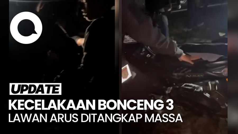 Video: Viral Kecelakaan Bonceng 3 Lawan Arus Dikira Pelaku Klitih