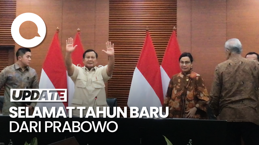 Video Prabowo Ucapkan Selamat Tahun Baru: Hadapi Dengan Gembira-Optimis 