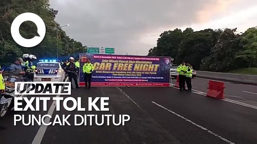 Video: Penutupan Jalur Puncak Bogor Jelang Malam Tahun Baru
