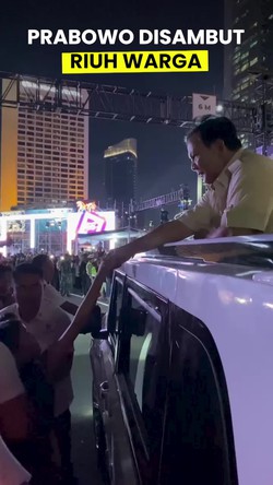 Video Prabowo Temui Warga di Bundaran HI Jelang Perayaan Malam Tahun Baru 2025