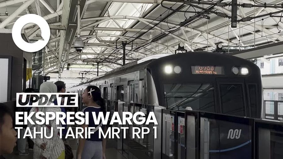 Video: Keliling Jakarta, Warga Bekasi Kaget Baru Tahu Tarif MRT Rp 1