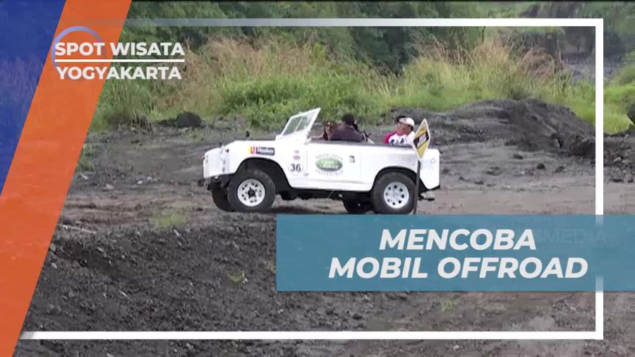 Kendarai Mobil Offroad Seru di Kawasan Merapi, Yogyakarta