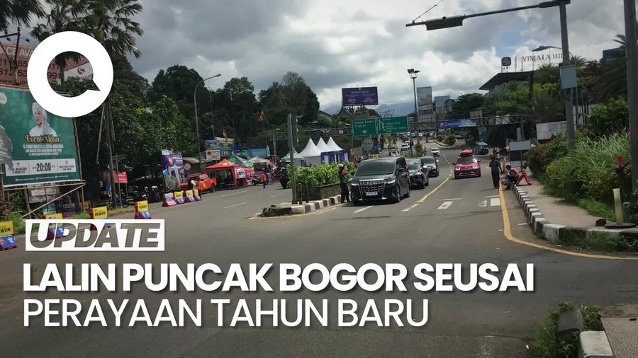 Video: Situasi Simpang Gadog Pagi Ini, Jalur Puncak Bogor Masih Berlaku 2 Arah