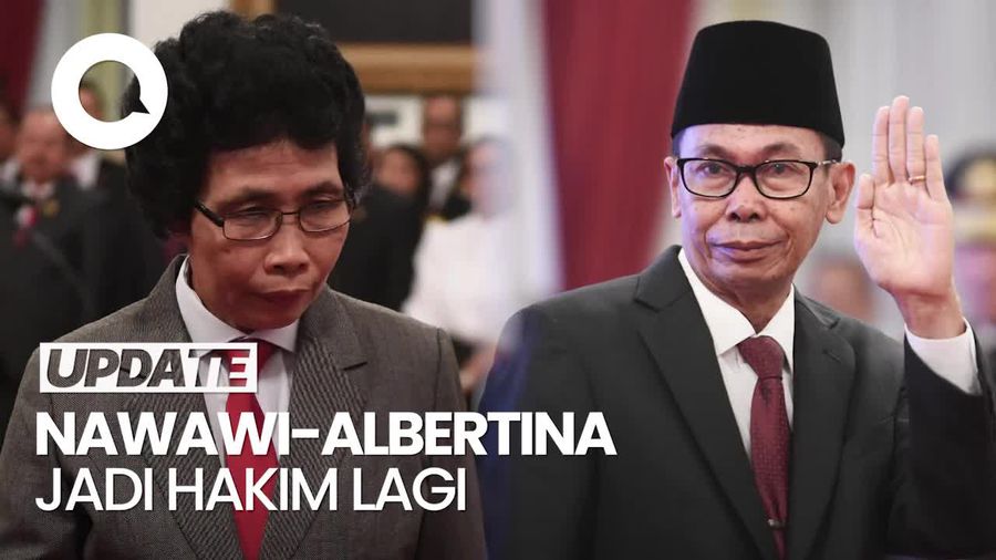 Video: MA Kembali Aktifkan Nawawi dan Albertina Ho Jadi Hakim