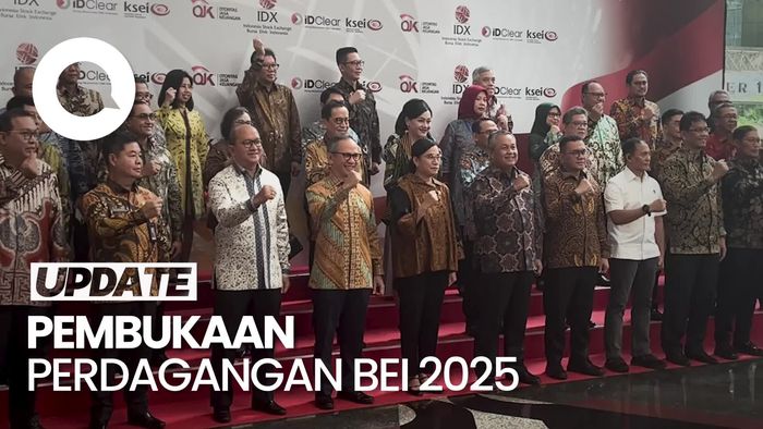 Video: Menkeu Sri Mulyani Resmi Buka Perdagangan BEI 2025
