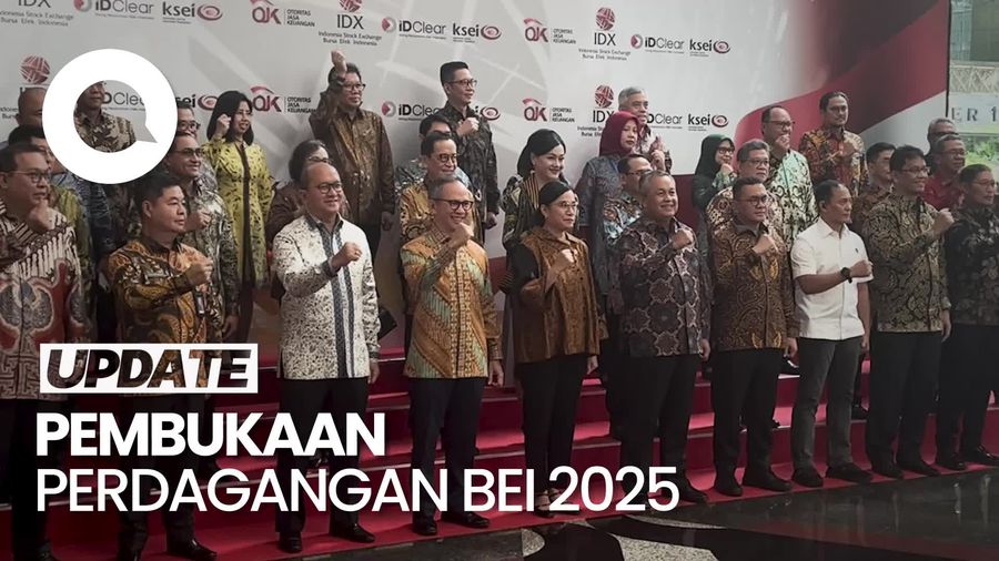 Video: Menkeu Sri Mulyani Resmi Buka Perdagangan BEI 2025