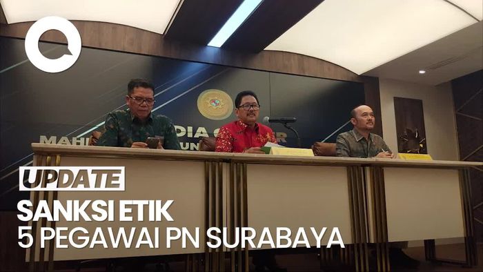 Video: MA Jatuhkan Sanksi Etik ke 5 Hakim-Panitera Terkait Ronald Tannur