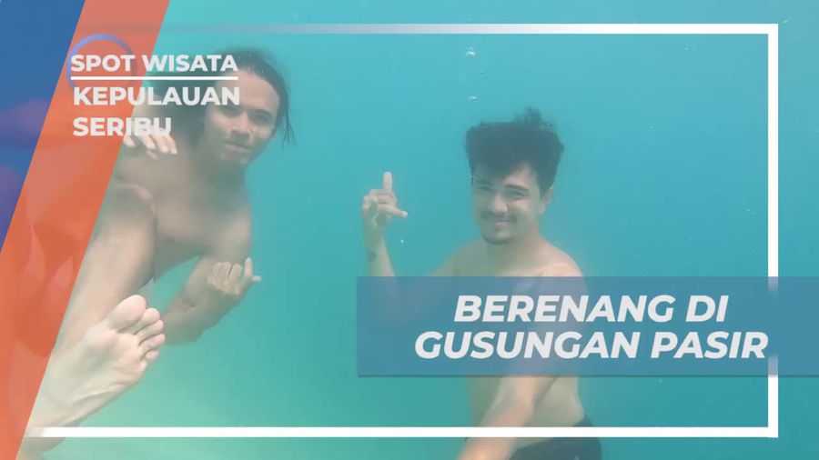 Rileks dan Berenang di Laut Jernih Gusungan Pasir, Kepulauan Seribu