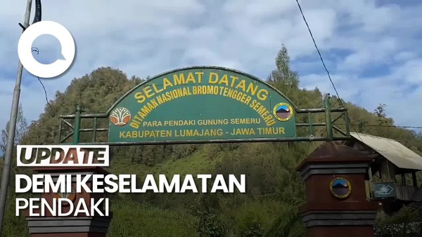 Video Pendakian Gunung Semeru Ditutup gegara Cuaca Ekstrem