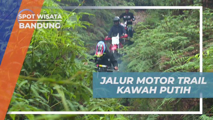 Jelajahi Jalur Motor Trail Menantang di Kawah Putih, Bandung