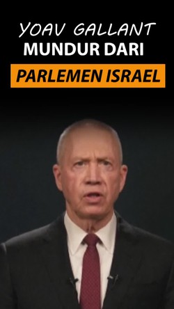 Video: Eks Menhan Israel Yoav Gallant Mundur dari Parlemen