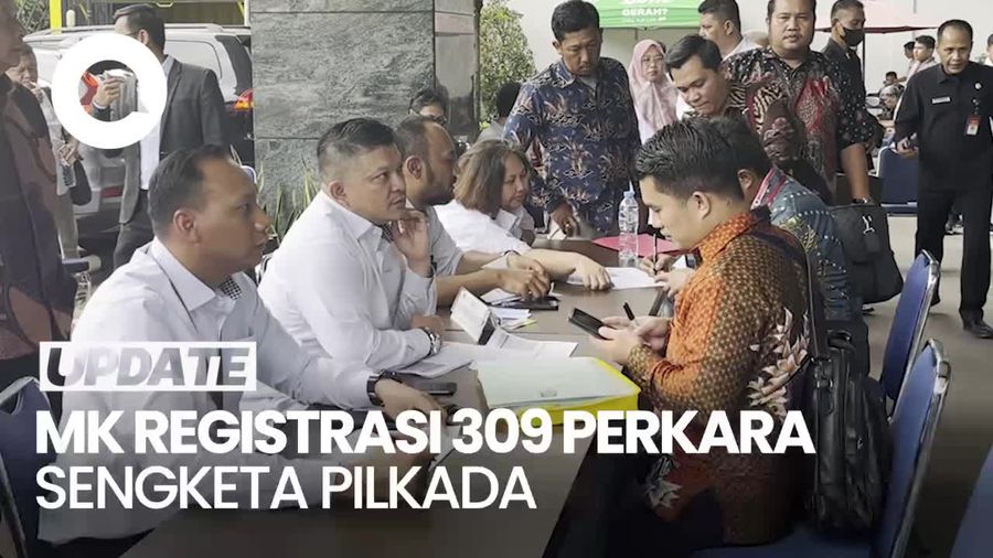 Video MK: 309 Perkara Sengketa Hasil Pilkada Telah Diregistrasi