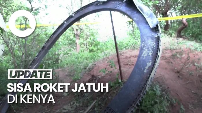 Video Wujud Logam Diduga Puing Roket Seberat 500 Kg yang Jatuh di Kenya