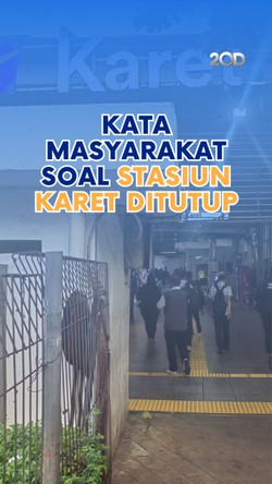 Video: Keresahan Masyarakat soal Stasiun Karet Bakal Ditutup