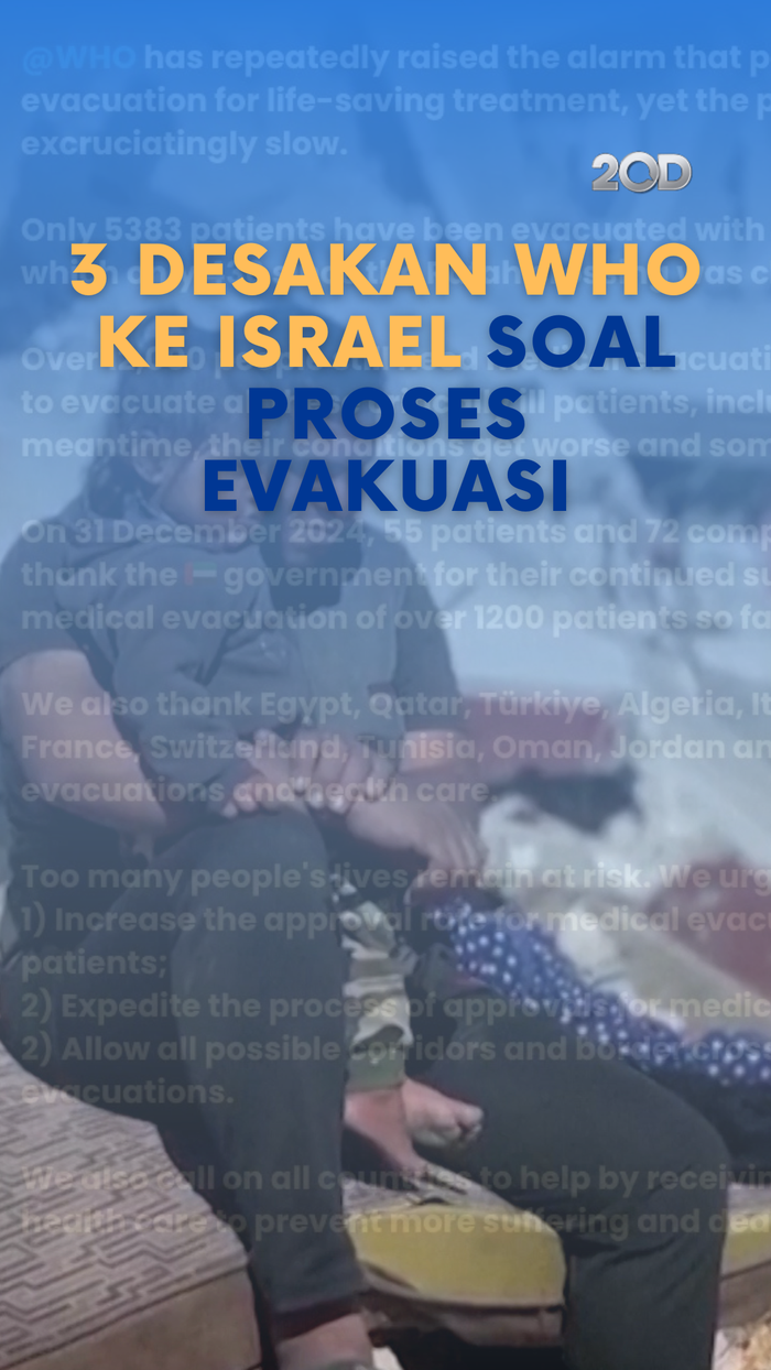 Video: WHO Desak Israel Percepat Evakuasi Medis di Jalur Gaza