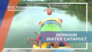 Menyalurkan Adrenalin Bermain Water Catapult di Sungai, Pangandaran