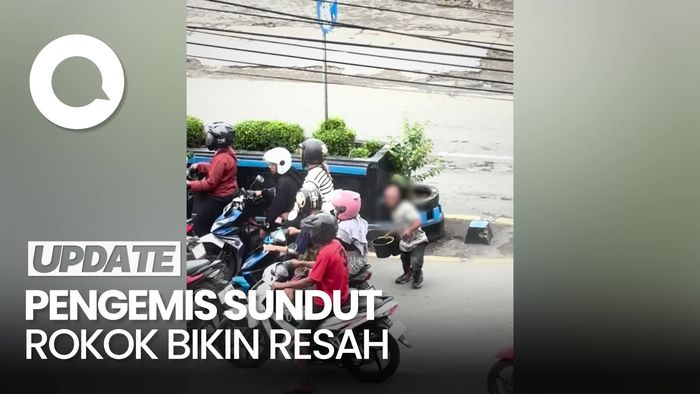 Video: Viral Pengemis Difabel Sundutkan Rokok ke Pemotor di Tegal