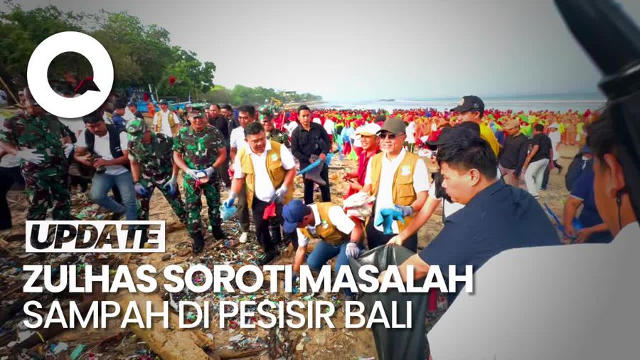 Video: Menko Zulhas Prihatin Pesisir Bali Kedatangan 600 Ribu Ton Sampah Per Hari