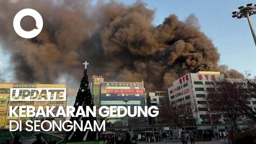 Video: Kebakaran Gedung di Korsel, 30 Orang Terjebak