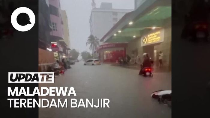 Video: Banjir Rendam Maladewa Seusai Diterjang Angin Muson Timur
