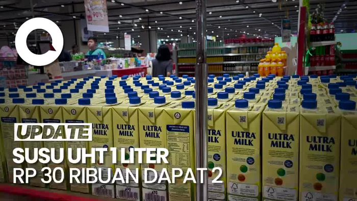 Video: Beli Susu UHT 1 Liter di Transmart, Rp 30 Ribuan Dapat 2