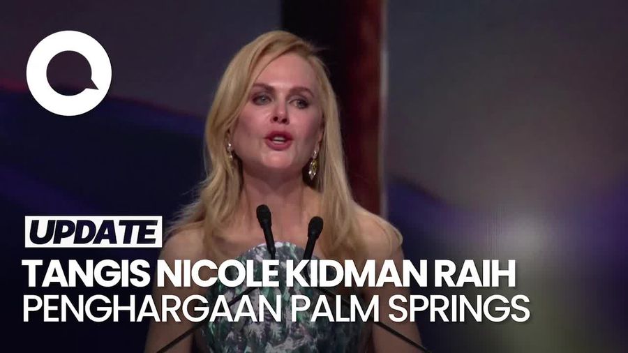 Video: Tangis Nicole Kidman Dedikasikan Piala Palm Springs untuk Mendiang Ibunya