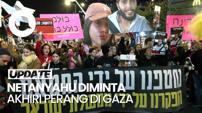 Video: Ribuan Warga Israel Demo Minta Netanyahu Akhiri Perang di Gaza