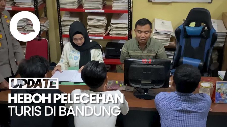 Video Polisi Tangkap 3 Pelaku Pelecehan Turis Singapura di Braga Bandung