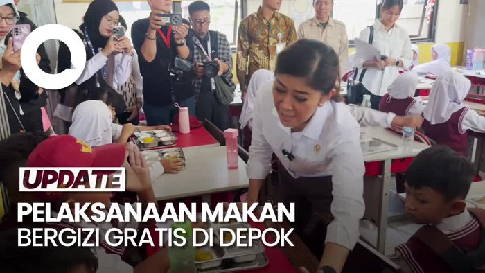 Video: Momen Menkomdigi Meutya Hafid Tinjau Makan Bergizi Gratis di Depok 