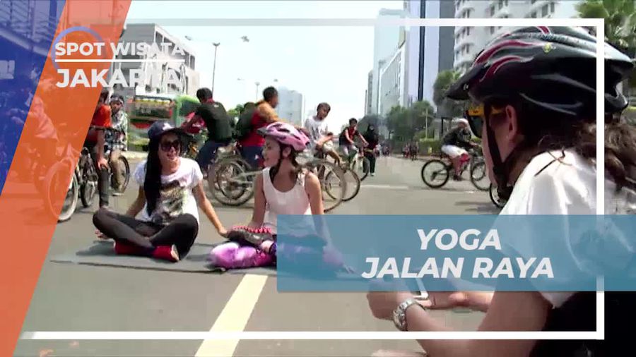 Menghadirkan Suasana Yoga di Tengah Hiruk Pikuk Jalan Raya, Jakarta