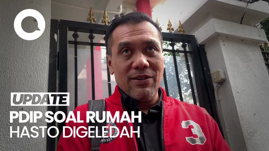 Video KPK Geledah Rumah Hasto, PDIP: Ini Drama Aja