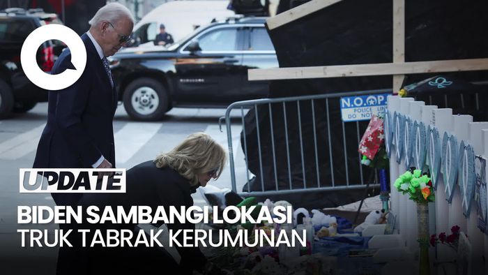 Video: Biden Sambangi Lokasi Truk Tabrak Kerumunan saat Pesta Tahun Baru