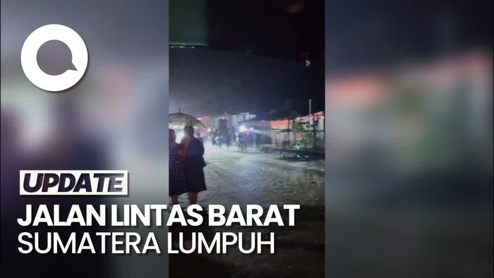 Video: Jalan Lintas Barat Sumatera Terendam Banjir, Lalin Terputus