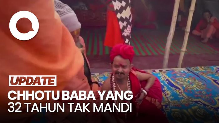 Video: Tokoh Spiritual India Ini Sudah 32 Tahun Tak Mandi, Apa Alasannya?