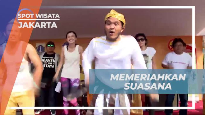 Ramekan Suasana Car Free Day dengan Joged Bersama Caesar, Jakarta