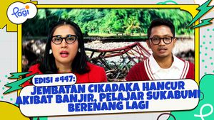 Jembatan Cikadaka Hancur Akibat Banjir, Pelajar Sukabumi Berenang Lagi