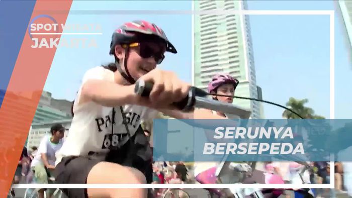 Serunya Mengendarai Sepeda Chopper di Car Free Day Jakarta