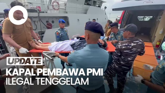 Video Kapal PMI Ilegal Tenggelam di Perairan Karimun, 3 Orang Hilang