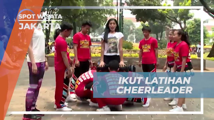 Beraksi Menari di Taman Suropati Bersama Komunitas Cheerleader, Jakarta