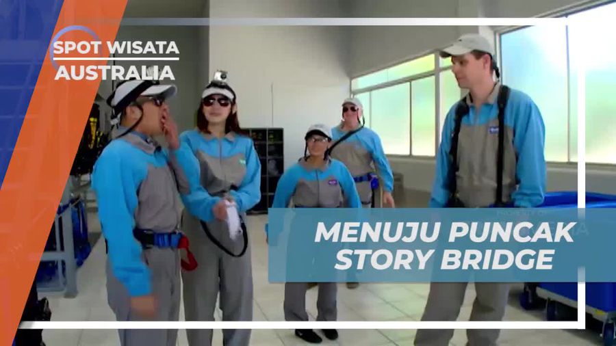 Mendaki Menuju Puncak Story Bridge, Australia