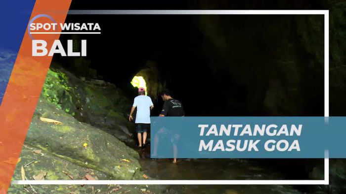 Menembus Tantangan Medan Licin di Goa Rang Reng, Bali