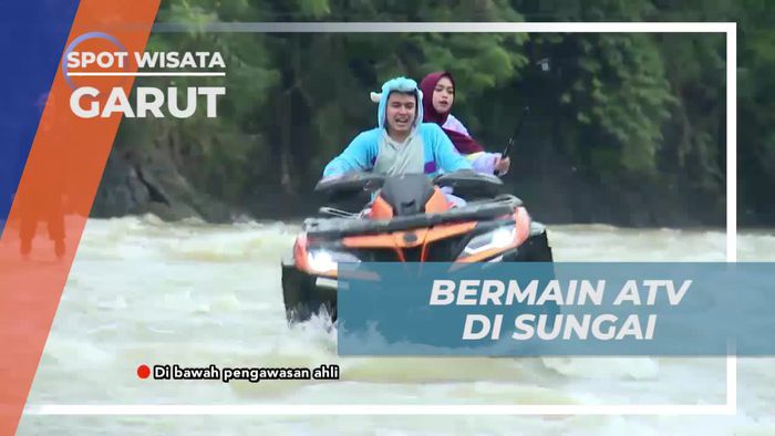 Tes Adrenalin Dengan ATV di Sungai Garut