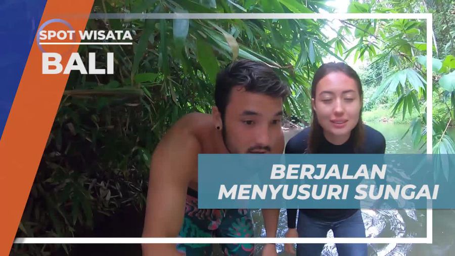 Bersiap Menyusuri Sungai Menuju Air Terjun Tersembunyi di Bali
