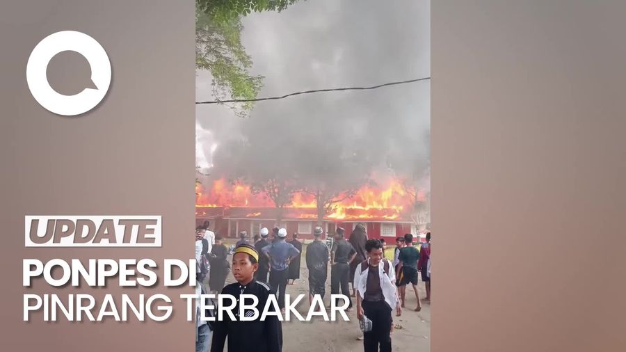 Video: Kebakaran Ponpes DDI Patobong Pinrang, 1 Santri Tewas