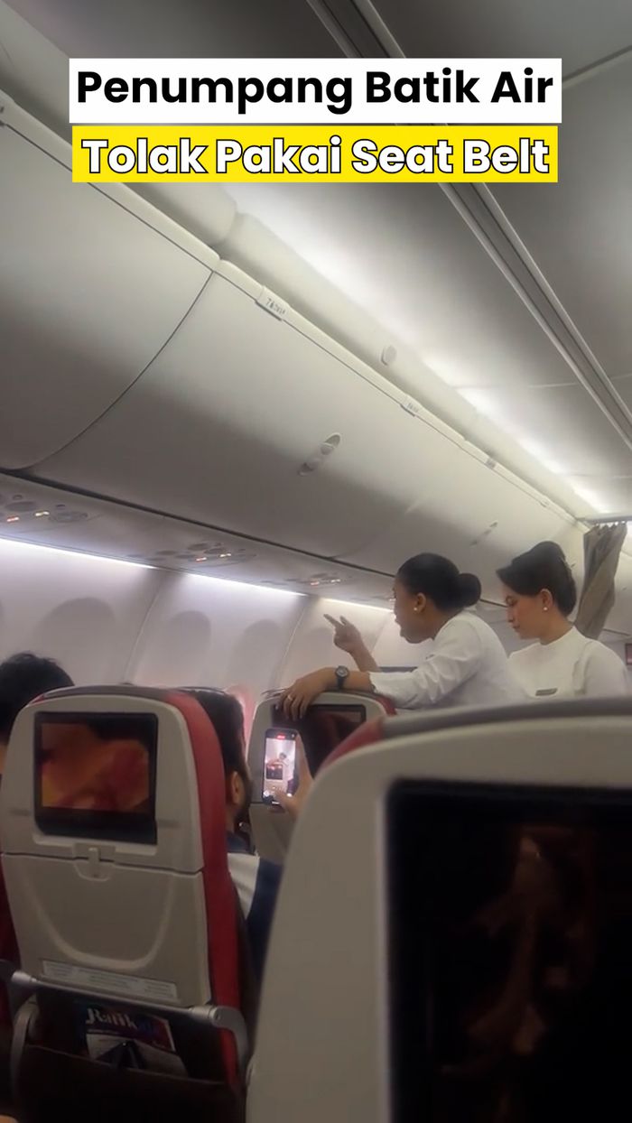 Video: Viral Penumpang Batik Air Diturunkan gegara Ogah Pakai Seat Belt