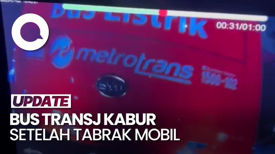 Video: Viral Bus TransJakarta Kabur Seusai Mundur Lalu Tabrak Mobil di Jaksel