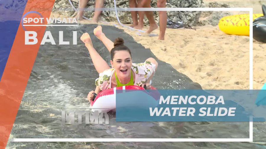 Coba Kesenangan Water Slide di Bali