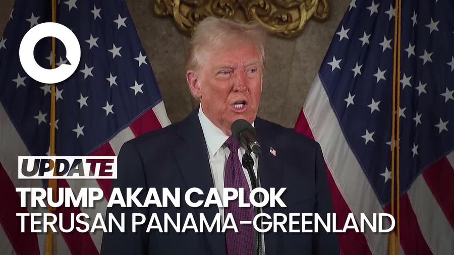Video: Kala Trump Buka Peluang Caplok Terusan Panama-Greenland Pakai Cara Militer